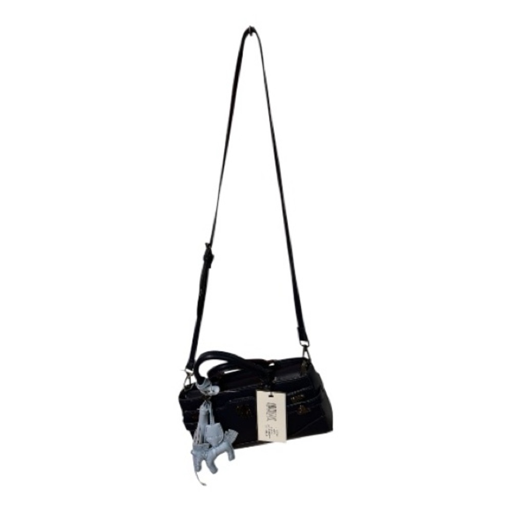 Steve Madden Navy Shoulder/Crossbody Handbag with Sky Blue Leather Horse Charm